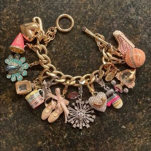Juicy Couture Charm Bracelet with 11 charms